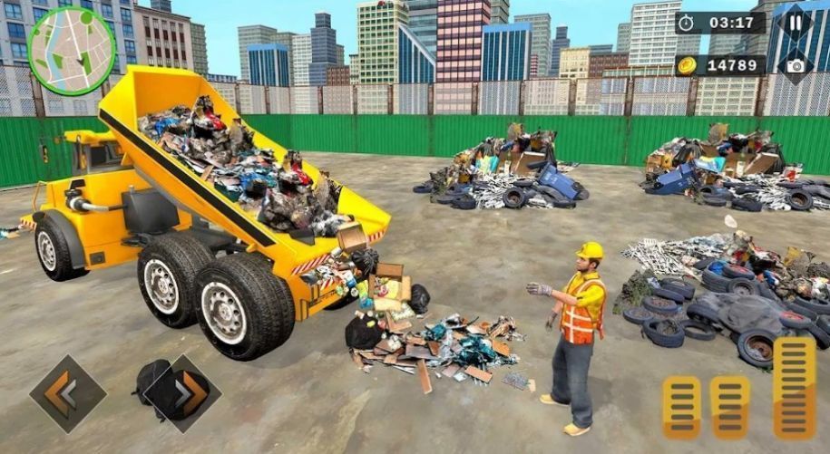 城市垃圾收集车模拟驾驶游戏图1
