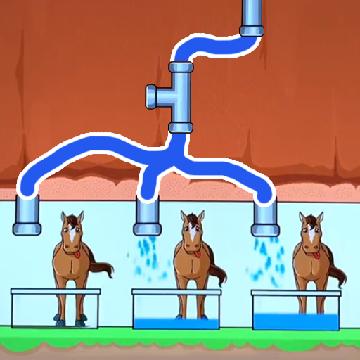 画线大挑战帮马儿喝到水游戏
