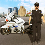 警察追捕自行车游戏